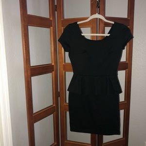Forever 21 Black Peplum Dress